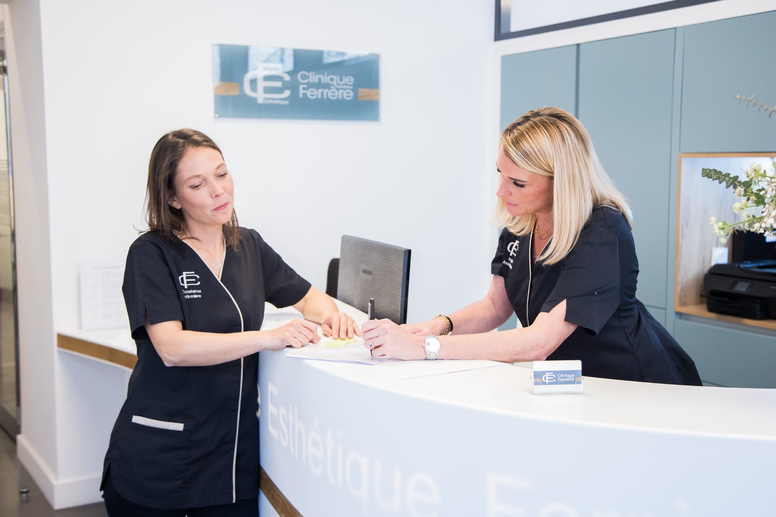 L’accueil de la Clinique Esthétique Ferrère à Bordeaux